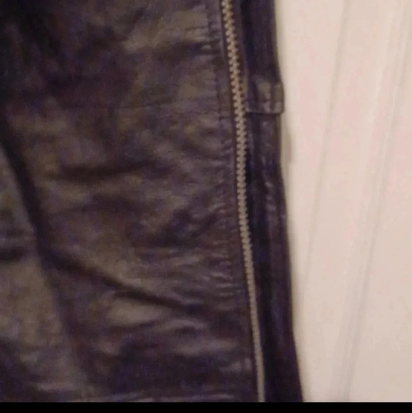 🏍leather Silver Bike chaps🎉 - Picture 4 of 13